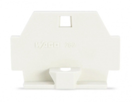 262-363, Торцевая пластина; с фиксирующим фланцем, Wago