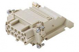 CTSEF 10 R, CTSE, 10 poles + earth, female insert, with female contacts, silver plated, ILME