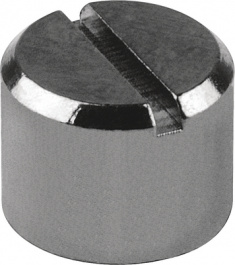 517.4, Rotary knob brass chrome-plated 8 mm, Mentor