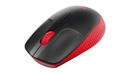 910-005908, Mouse M190 1000dpi Optical Black / Red, Logitech