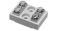 131/ 2 Steatite screw connector 2p, 0.5...6 mm2 White