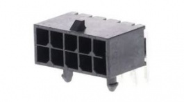 212528-1000, Micro-Fit+ Right Angle PCB Header, Through Hole, 2 Rows, 10 Contacts, 3mm Pitch, Molex