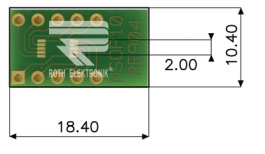 RE904, Laboratory card FR4 Epoxide + chem. Ni/Au, Roth Elektronik