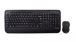 CKW300UK, Keyboard and Mouse, 1600dpi, CKW300, UK English, QWERTY, Wireless, V7