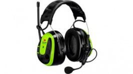 MRX21AWS6, PELTOR WS ALERT XPI Bluetooth MultiPoint Headband Headset 30 dB Black / Green, Peltor