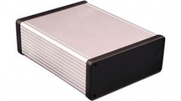 1455Q1602, Extruded Enclosure, Clear, 125 x 160 x 52 mm, Aluminium, 1455, Hammond