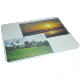 PH001, Mouse Pad Photo Frame white, cover transparent, Maxxtro