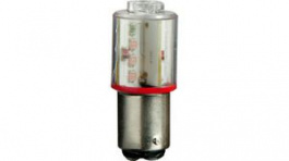 28.213.000.009, LED Bulb, BA15d, Red, 50mA, 24VAC/VDC, Pfannenberg