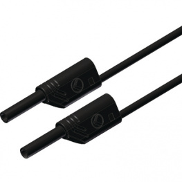 MVL S WS 200/1 Au schwarz / black, Safety test lead diam. 2 mm black 200 cm CAT III, SKS Kontakttechnik