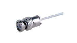 11 BNC-50-1-1/133 NE, RF Connector, BNC, Brass, Plug, Straight, 50Ohm, Solder Terminal, Clamp Terminal, Huber+Suhner