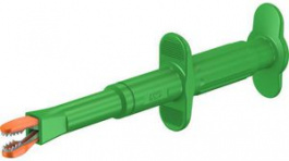 66.9121-25, Щуп-зажим; "крокодил"; 16А; 1кВDC; зеленый; 4мм, Staubli (former Multi-Contact )