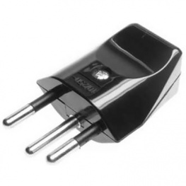CONNECTOR T12 BLACK PARTLY ISO, Mains plug Type 12 black Type 12 -, Svetlana (el.tubes)