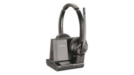 207325-12, Headset, Savi 8200, Stereo, On-Ear, 20kHz, Wireless/DECT/Bluetooth, Black, Poly