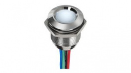 Q19P5CZZRGB28E-CA, LED Indicator RGB 19mm 30.8VDC IP67, APEM