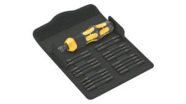 05018110001 [19 шт], Kraftform Kompakt 900 Impact Screwdriver Set, Phillips / Pozidriv / Torx / Hex Plus / Slotted, 19pcs, Wera Tools