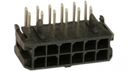 43045-1201, Гнездо; провод-плата; "папа"; Micro-Fit 3.0; 3мм; PIN:12; THT; 5А, Molex