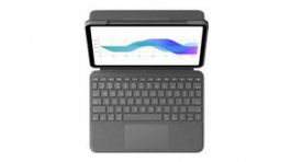 920-009751, Touch Keyboard Folio for iPad, UK (QWERTY), Logitech